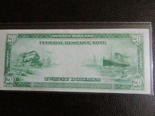1914 Fr 1011b $20 SAN FRANCISCO Federal Reserve Note WHITE / MELLON AU 3