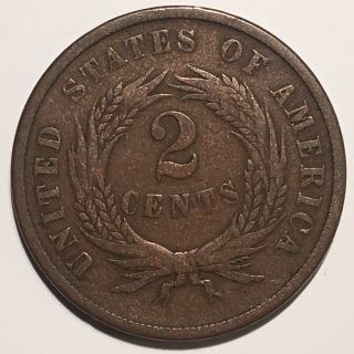 1888 2 Cent Piece In Good/Very With Strong Details For 2