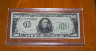 1934a $500 Dollar Bill Us St.  Louis