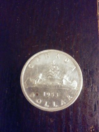 1953 Canadian Silver Doller 80 Silver