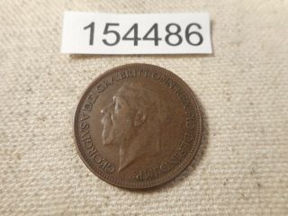 1925 Great Britain Half Penny Grade Collector Album Coins - 154486