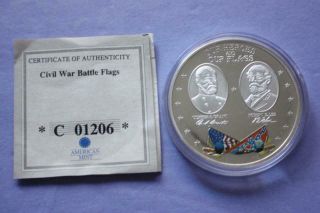 Civil War Battle Flags - Our Heroes And Our Flags Commemorative Proof Coin