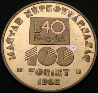 Hungary 100 Forint 1985 Bp Proof - Fao - 21 ¤