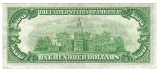 $100 1929 Federal Reserve Bank Note Kansas City Missouri Fr 1890 - J 2