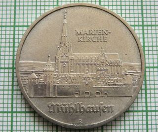 East Germany Ddr 1989 A 5 Mark,  Marienkirche,  Thomas Müntzer 