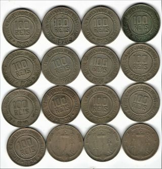 1920 - 40 100 - Reis Nickel.  14 Different Dates Vf - Xf,  Tiny Opening Bid - - Bosco