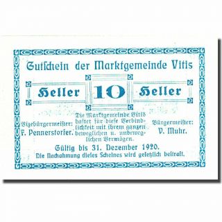 [ 274952] Banknote,  Austria,  Vitis,  10 Heller,  Valeur Faciale,  1920 Unc (63)