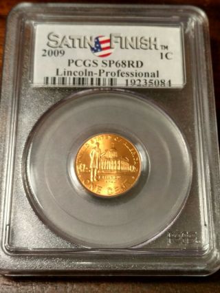2009 Lincoln Cent Professional Pcgs Sp68rd 2985