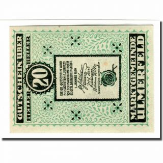 [ 661240] Banknote,  Austria,  Ulmerfeld,  20 Heller,  Eglise,  1920,  1920 - 01 - 01