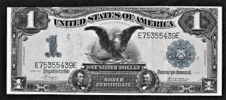 Fr230 1899 Black Eagle Silver Certificate Off Cut Error? Au Napier - Mcclung