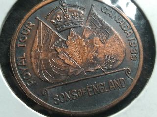 1939 Great Britain Royal Tour Medal,  Sons of England 2