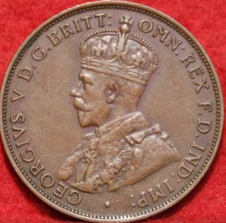1933 Australia 1 Penny Foreign Coin