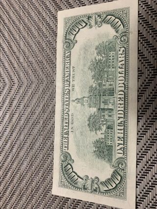 Vintage - Series 1990 $100 Us One Hundred Dollar Bill Looks & Crisp