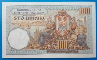 Yugoslavia,  Kingdom of Yugoslavia,  100 dinara 1934,  UNC 2