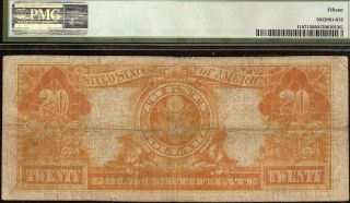 LARGE 1922 $20 DOLLAR BILL GOLD CERTIFICATE COIN NOTE PAPER MONEY Fr 1187 PMG 2