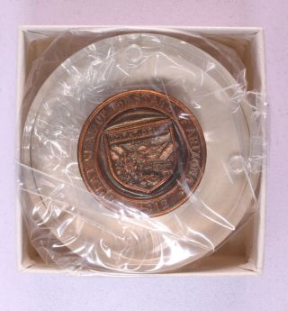 1963 Medallic Arts Bronze Arizona Territorial Centennial Medal Paperweight M47