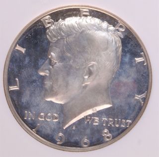 1968 S Kennedy Half Dollar 50c Cameo Pf68 Ngc L108