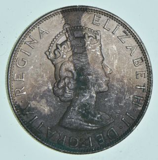 Silver - World Coin - 1964 Bermuda 1 Crown - World Silver Coin 22.  6 Grams 388