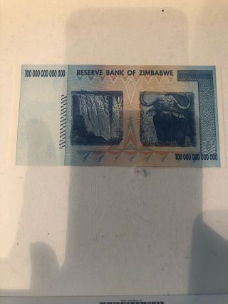 Zimbabwe 100 Trillion Dollars 2008 IN 2