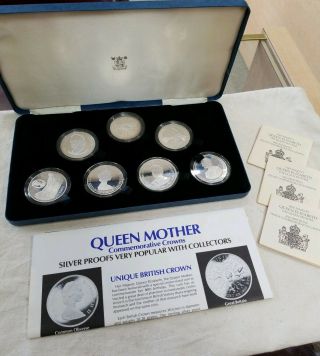 Her Majesty Queen Elizabeth The Queen Mother 1980 Proof 7 Coin Set 80th Birthday