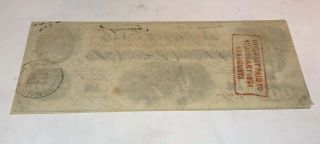 1862 $100 Confederate (Slaves/Cotton) Note No Pin Holes 5