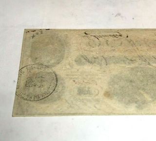 1862 $100 Confederate (Slaves/Cotton) Note No Pin Holes 6