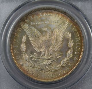 1882 - O Morgan Silver Dollar PCGS MS64,  CAC PQ dual rim toned 5