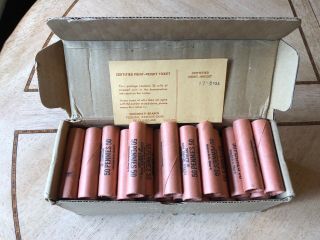 1960 - D Lincoln Penny Bank Rolls