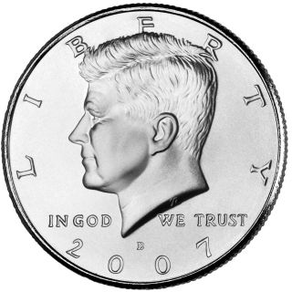 2007 Kennedy Half Dollar Set P&d (2 Coin Set) Bu Gem Quality No S/h 3527