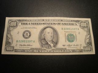 (1) $100.  00 Series 1993 Federal Reserve Note Xf Circulated