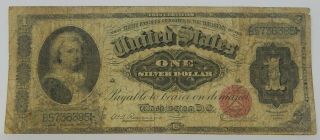 1886 $1 Silver Certificate Fr 215 Martha Washington Rosencrans / Jordan 176