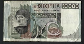 10000 Lire From Italy 1980