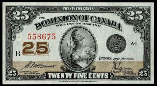 1923 Dominion Of Canada 25 Cents Tear