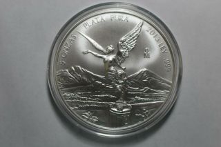 2013 Mexican Libertad 5 Oz.  999 Fine Silver Coin 5 Onzas Plata Pura