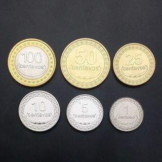 D - 2] Timor Set 6 Coins,  1 5 10 25 50 100 Centavos,  2003 - 2013,  Unc