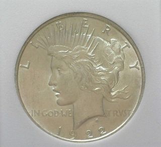 1922 - D Peace Silver Dollar Choice Uncirculated