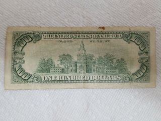 Old Style $100 Dollar Bill Series 1990 Federal Reserve Bank of Dallas 2