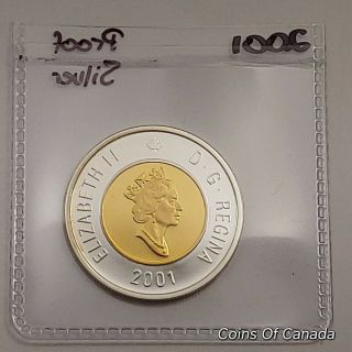 2001 Canada $2 Toonie SILVER,  GOLD Proof Ultra Heavy Cameo Coin coinsofcanada 4