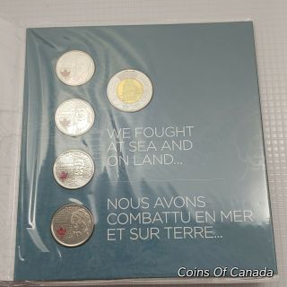 2012 Canada Coin Set War Of 1812 Rcm Set Toonie,  Quarters Coinsofcanada