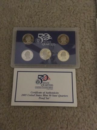 2005 S US Proof 11 Coin Set and separate 2005 S US Quarter Proof 5 coin set 3