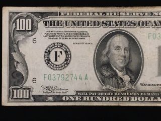 1934 A $100 Federal Reserve Note Atlanta Georgia 2