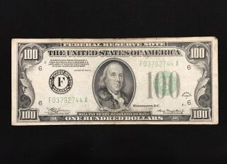1934 A $100 Federal Reserve Note Atlanta Georgia 3