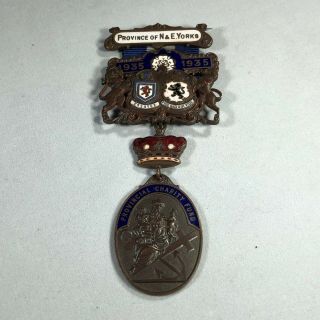1935 Rare Masonic Provincial Charity Fund Medal