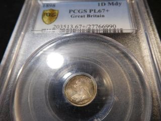 Y113 Great Britain 1898 Maundy Penny Pcgs Proof - Like - 67,