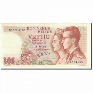[ 595341] Banknote,  Belgium,  50 Francs,  1966 - 05 - 16,  Km:139,  Unc (63)