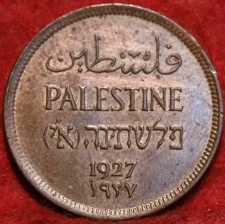 1927 Palestine 1 Mil Foreign Coin