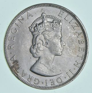 Silver - World Coin - 1964 Bermuda 1 Crown - World Silver Coin 22.  5 Grams 384