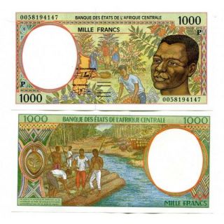 Central African 1000 Francs 2000 P - 602pg Unc