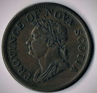 Thistle Token Of Nova Scotia: One Penny 1832 Ns - 4a2a/br870