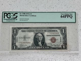 1935a $1 Hawaii Silver Certificate Pcgs 64 Ppq Fr.  2300 Item 80375223